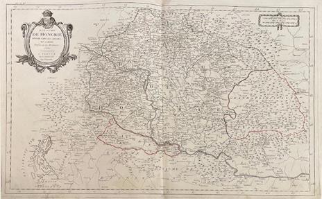 Lotto di 2 mappe: ROYAUME DE HONGRIE DIVISEE DANS CES CERCLES, ET COMTES - Paolo Santini - 2