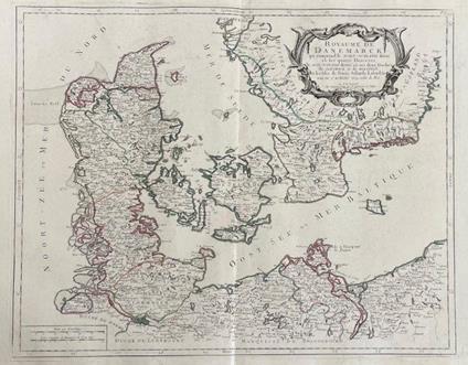 Royaume De Danemarck Qui Comprend Le Nort-Jutland Divise' En Ses Quatre Dioceses, Le Sud-Jutland Divise' En Ses Deux Duches, De Sleswick Et De Holstein, Et Les Isles De Fionie, Selande, Laland &C - Paolo Santini - copertina