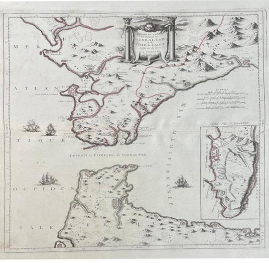 Nouvelle Carte De Detroit De Gibraltar Et De L'Isle De Cadix - Paolo Santini - copertina