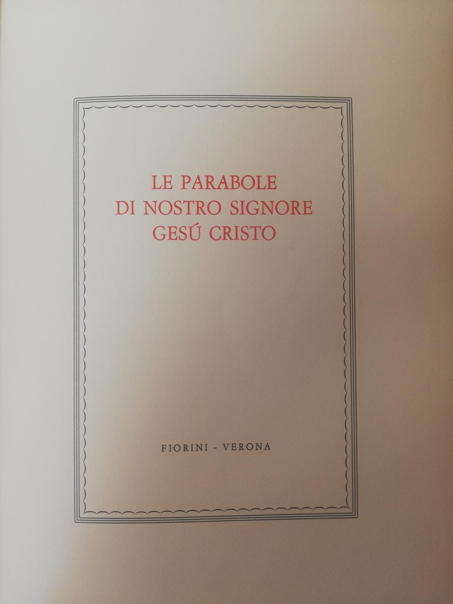 Le Parabole Del Nostro Signore Gesu' Cristo