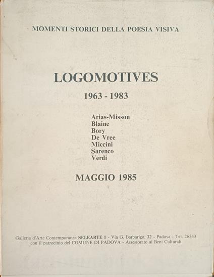 Logomotives. 1963 - 1983 - copertina