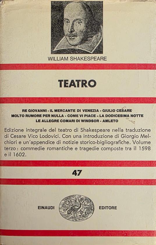 Teatro - William Shakespeare - copertina