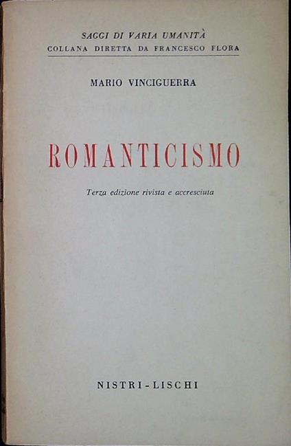 Romanticismo - Mario Vinciguerra - copertina