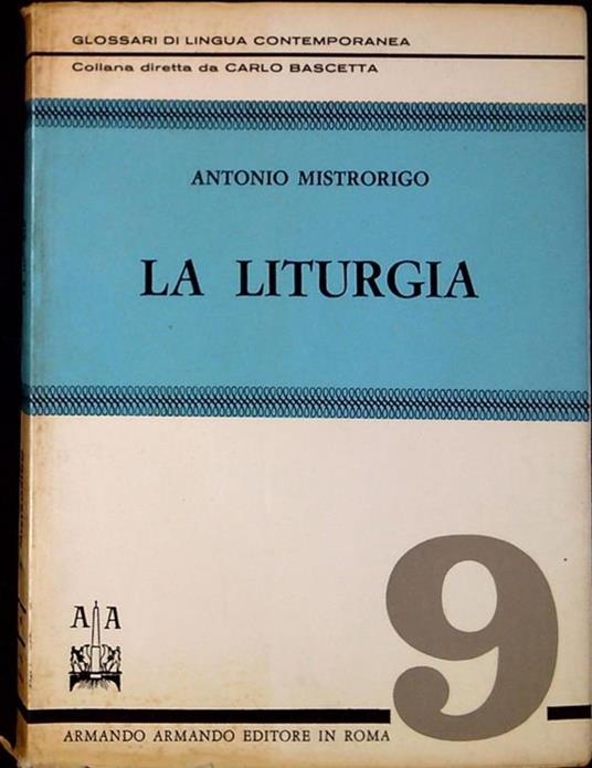 La liturgia - Antonio Mistrorigo - copertina