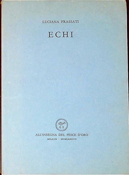 Echi - Luciana Frassati - copertina