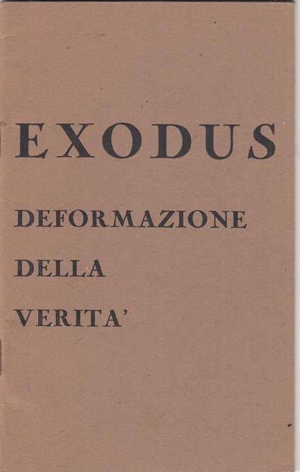 Exodus. Deformazione della verità - Leon M. Uris - copertina