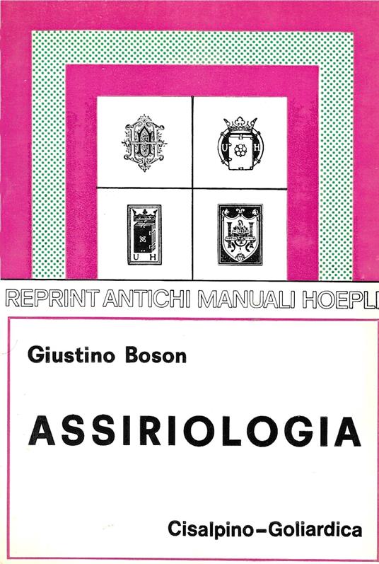 Assiriologia - Giustino Boson - copertina