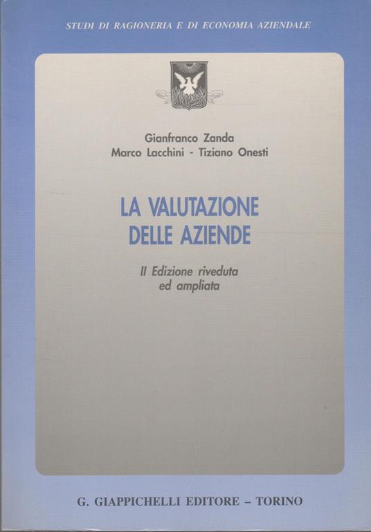 La valutazione delle aziende - copertina