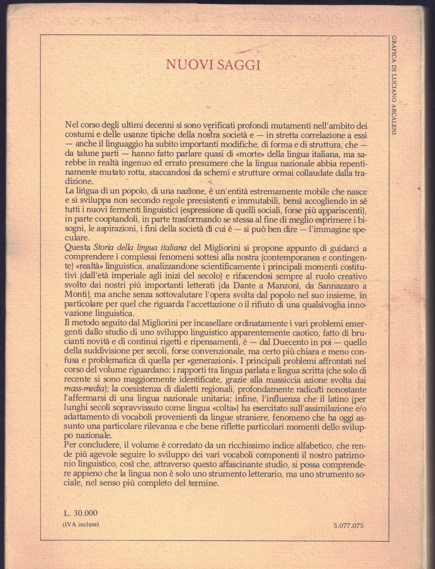 Storia della lingua italiana