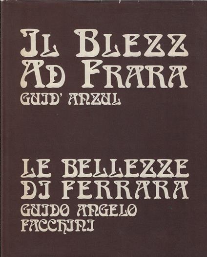 Il blezz ad Frara - copertina