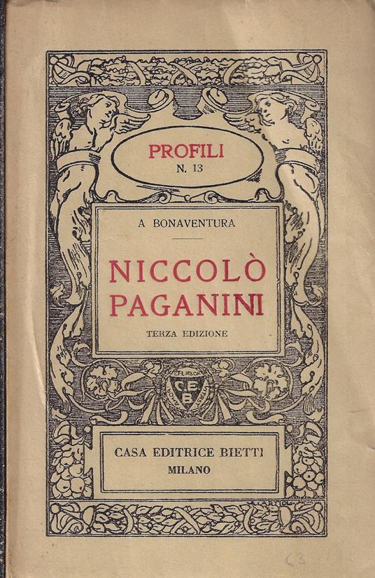 Niccolo' Paganini - Arnaldo Bonaventura - copertina