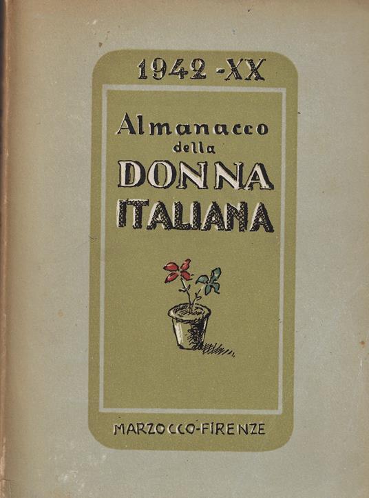 Almanacco della donna italiana 1942 - XX - Margherita Cattaneo - copertina