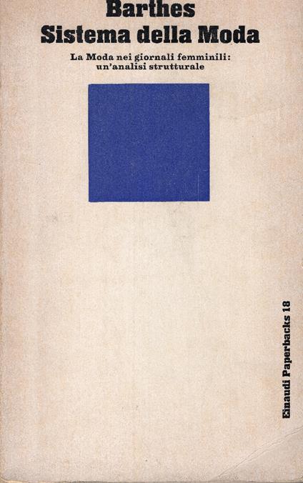 Sistema della moda. Traduzione di Lidia Lonzi - Roland Barthes - copertina