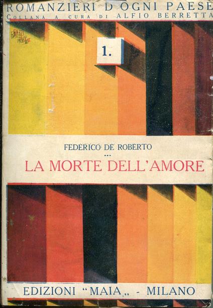 La morte dell'amore - Federico De Roberto - copertina