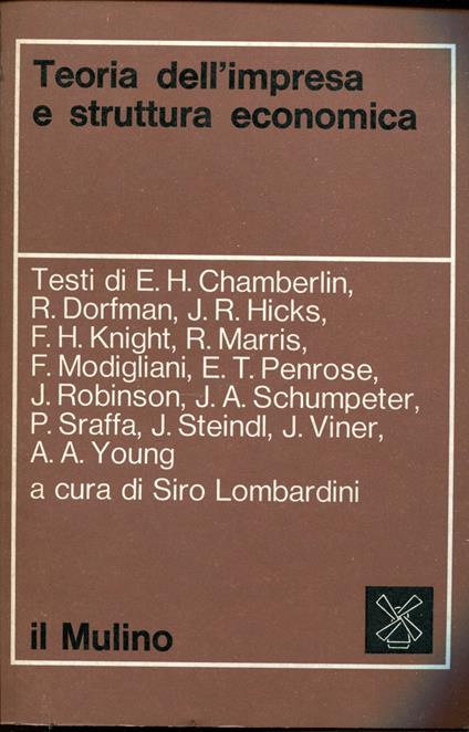 Teoria dell'impresa e struttura economica - Siro Lombardini - copertina
