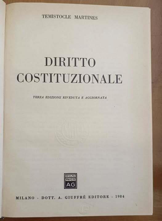 Diritto costituzionale. 3. ed. riv. e aggiornata