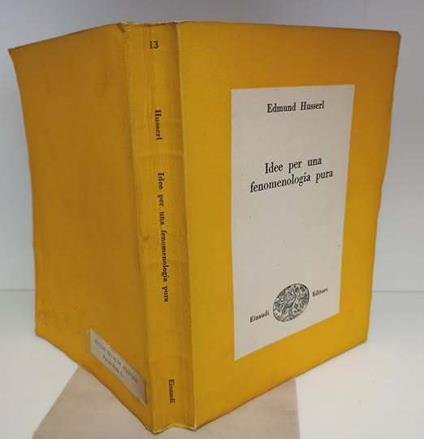 Idee per una fenomenologia pura e una filosofia fenomenologica - Edmund Husserl - copertina