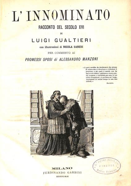 L' innominato - Luigi Gualtieri - copertina
