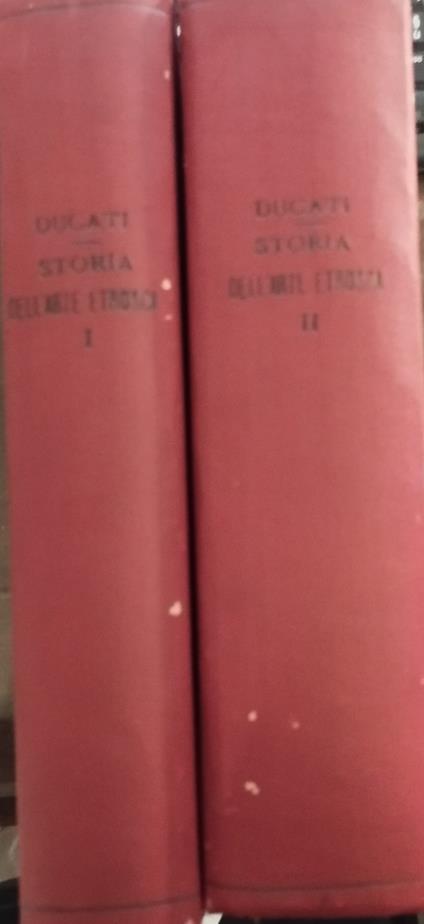 Storia dell'arte etrusca - Pericle Ducati - copertina