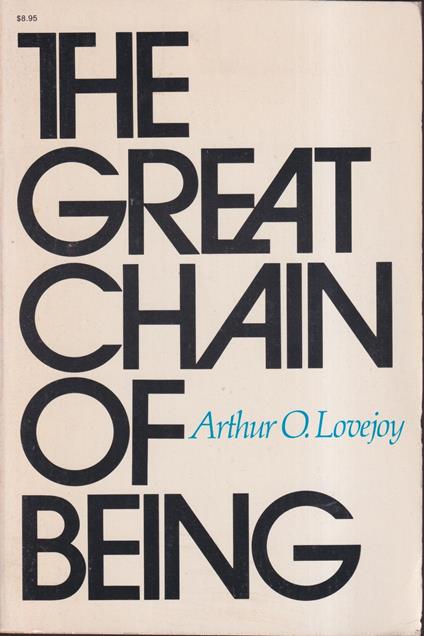 The Great Chain of Being - Arthur O. Lovejoy - copertina