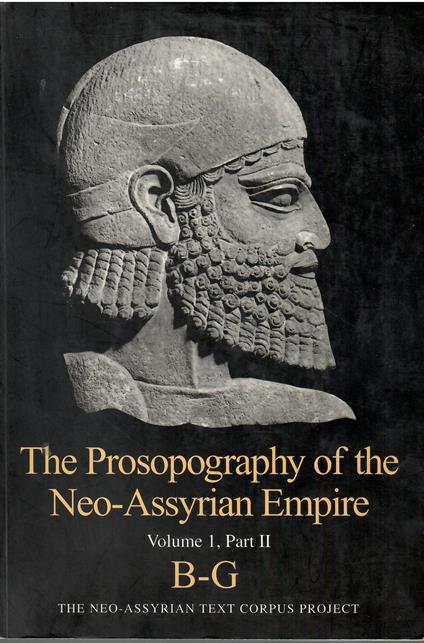 The Prosopography of the Neo-assyrian Empire: B - G: 1.2 - copertina