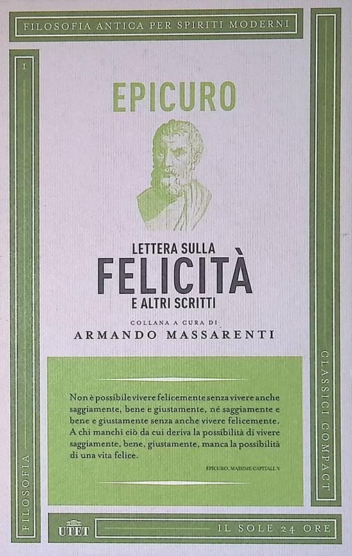 Lettera sulla felicità e altri scritti - Epicuro - copertina