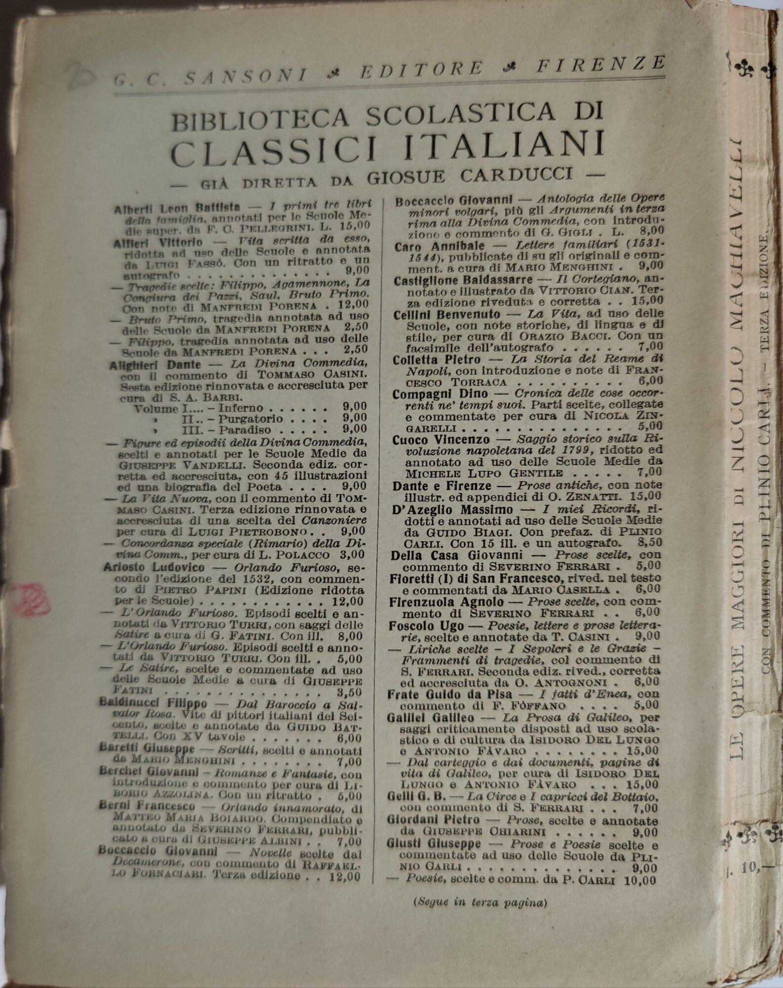 Le opere maggiori