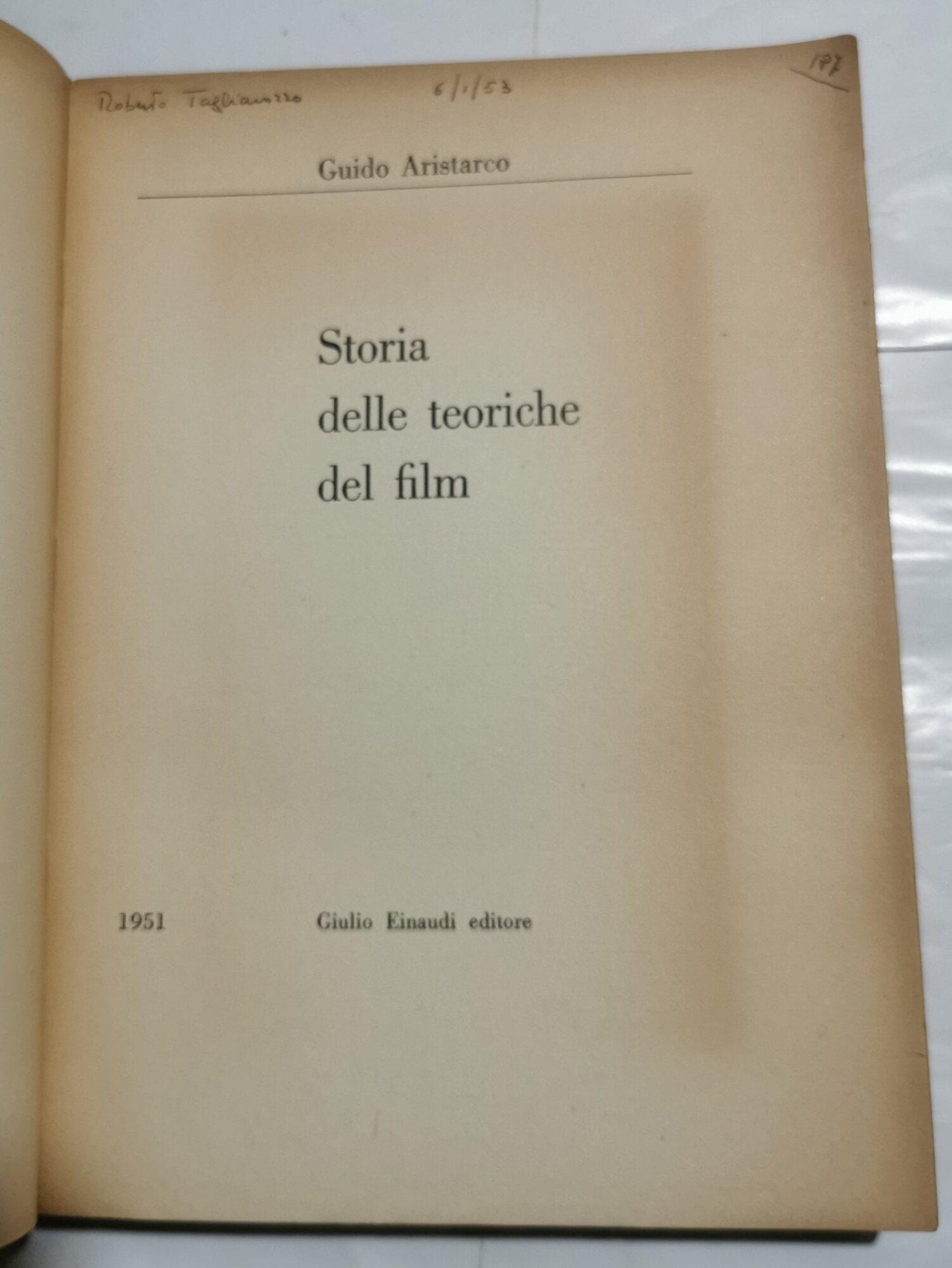 Storia delle teoriche del film