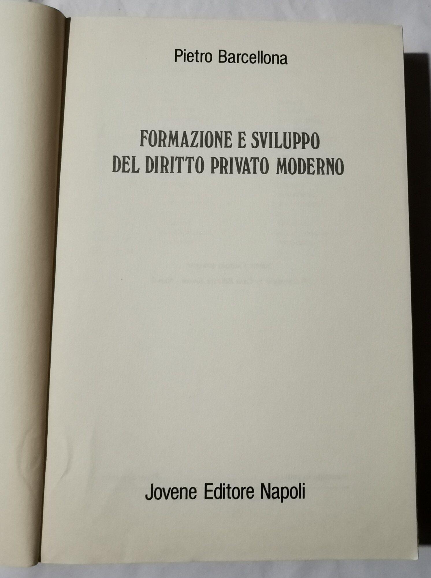 Formazione del Diritto Privato moderno