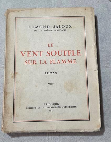 Le vent souffle sur la flamme - copertina