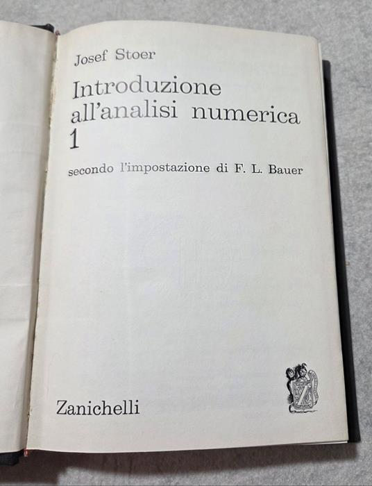Introduzione all'analisi numerica - 1 e 2 - copertina