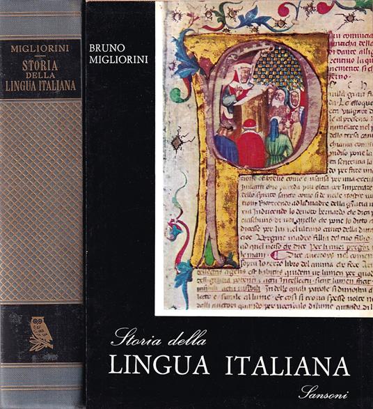 Storia della Lingua Italiana - Bruno Migliorini - copertina