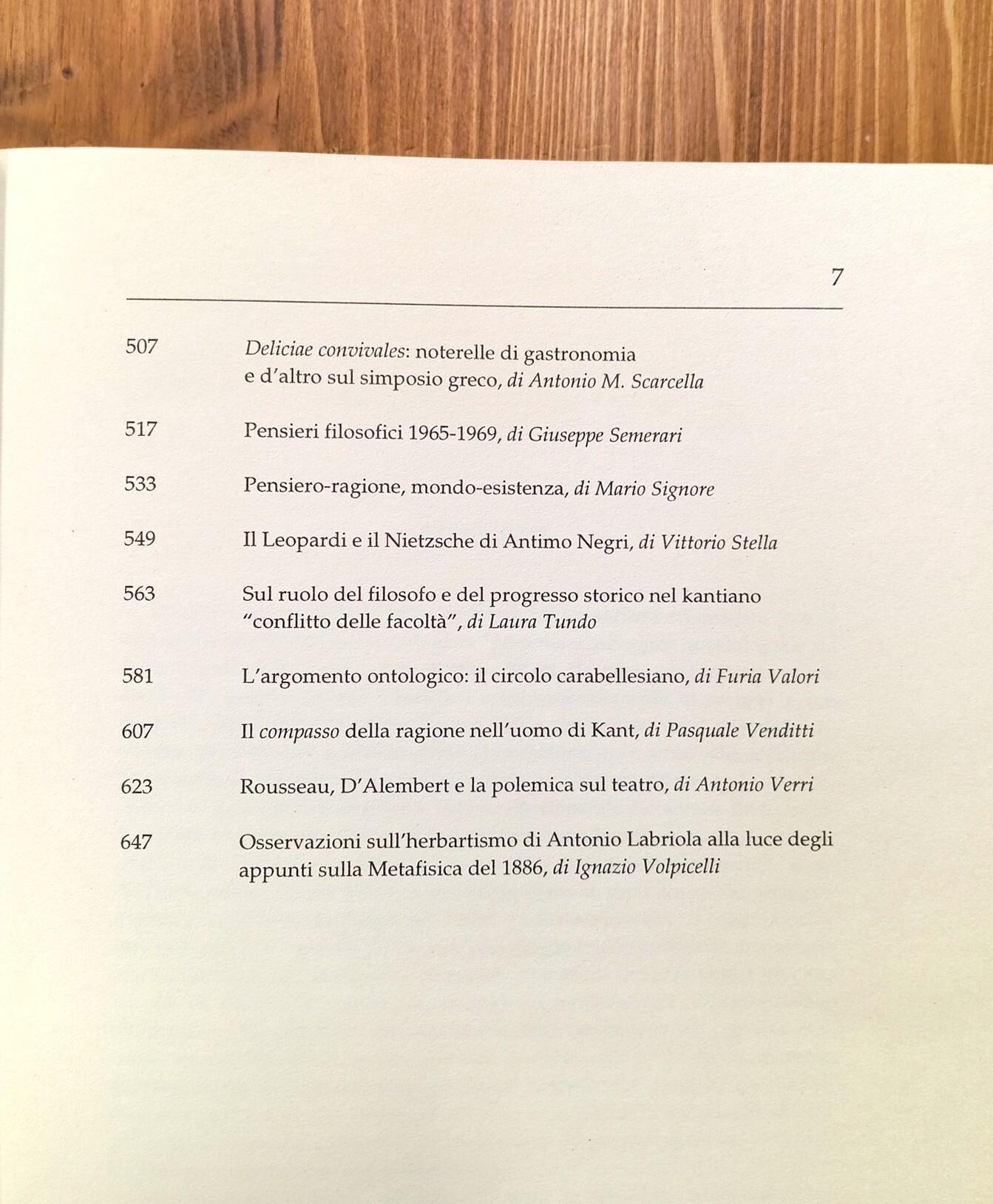 Filosofia in dialogo. Scritti in onore di Antimo Negri