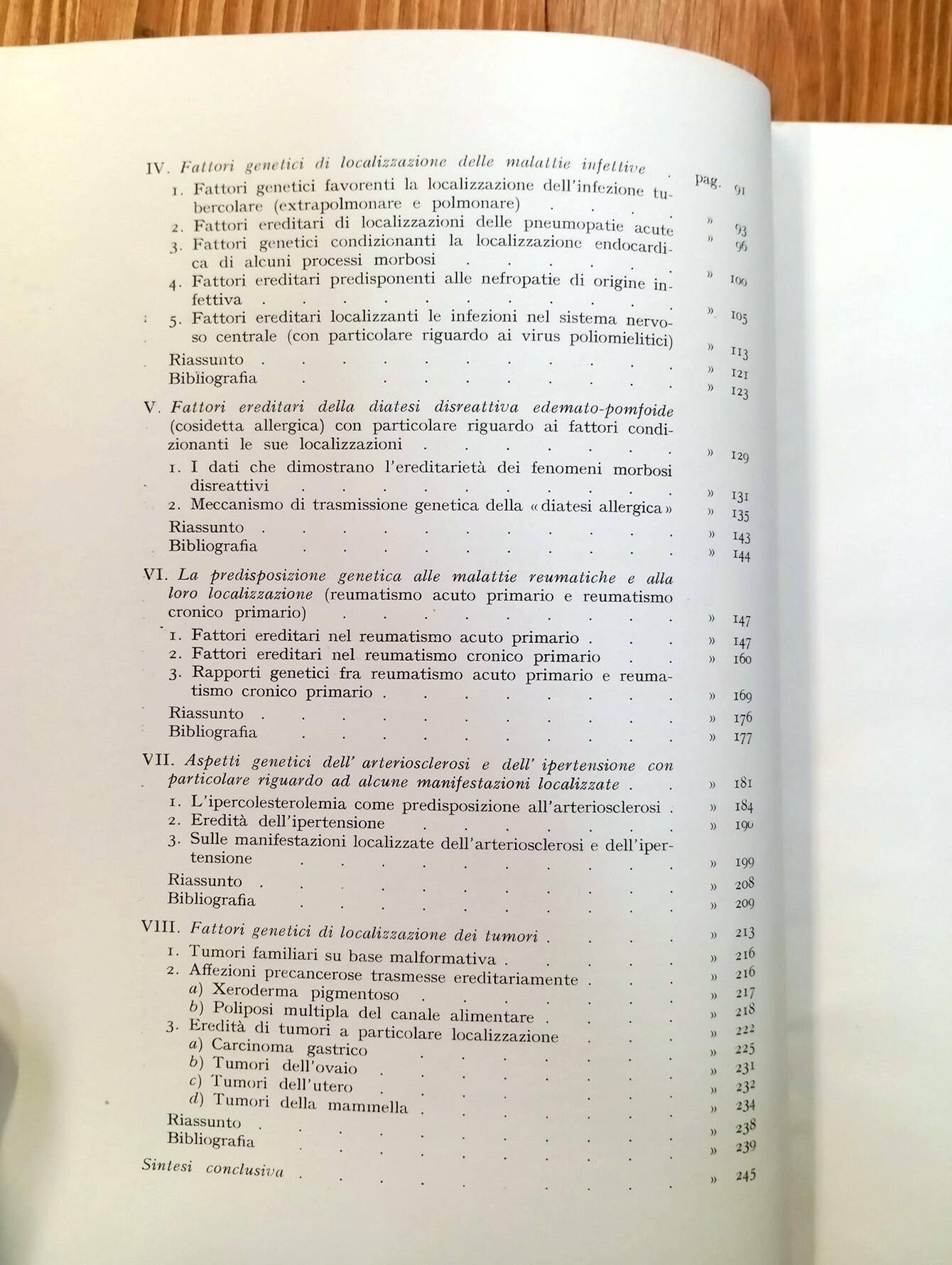 Eredità e localizzazioni morbose