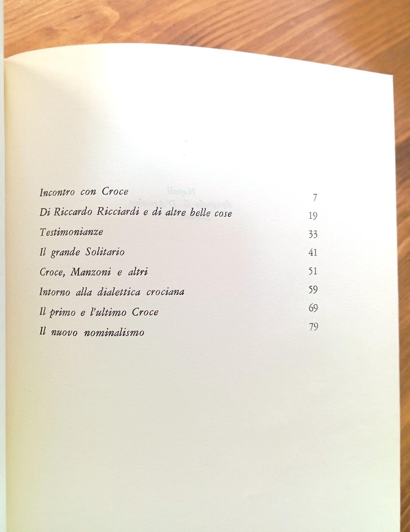 Croce. Ricordi e pensieri