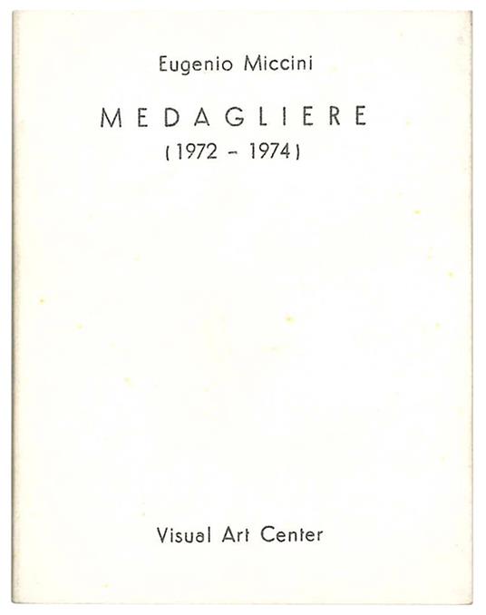 Medagliere (1972-1974) - Eugenio Miccini - copertina