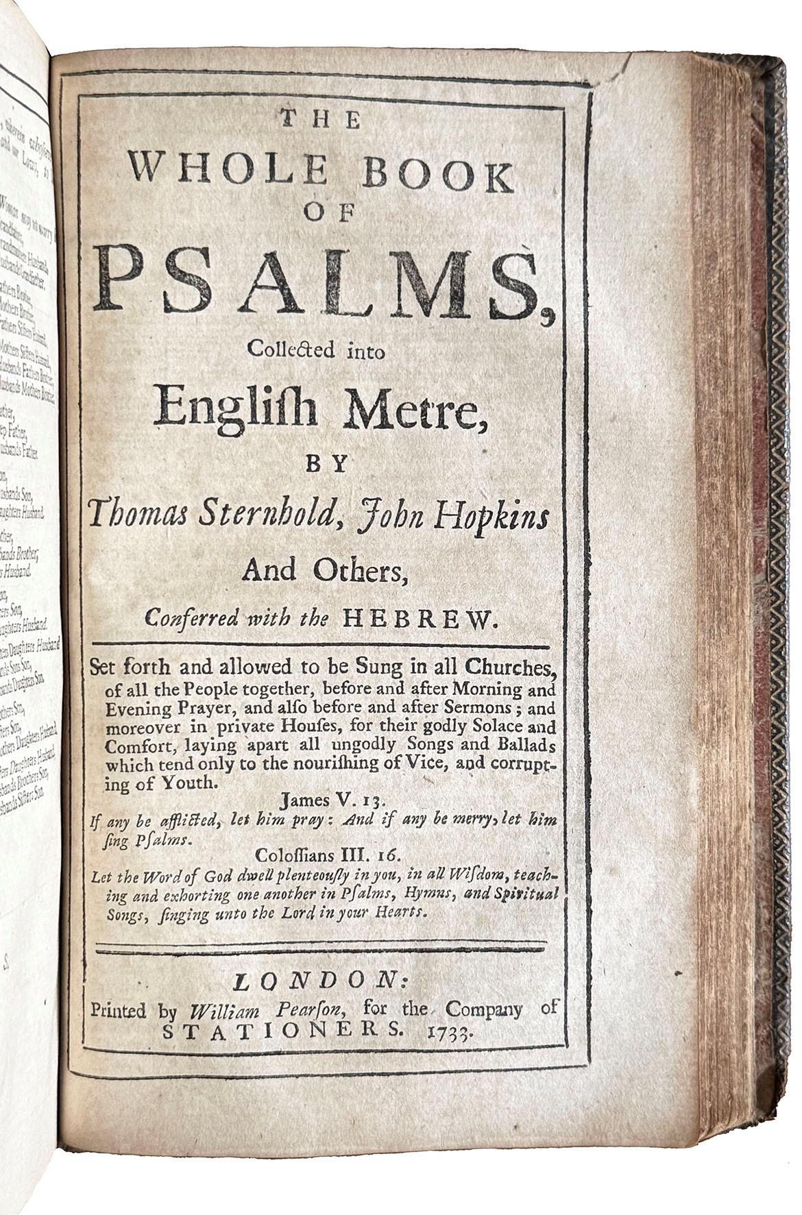 and administration of the sacraments, and other rites and ceremonies of the church, according to the use of the Church of England: Together with the Psalter or Psalms of David, pointed as they are to be sung or said in churches