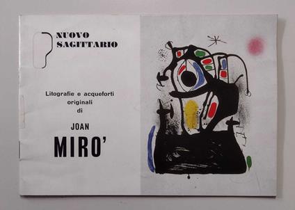 Litografie e acqueforti originali di Joan Mirò - copertina