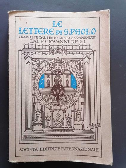 Le lettere di S. Paolo - Giovanni Re - copertina
