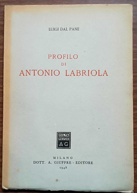 Profilo di Antonio Labriola - copertina