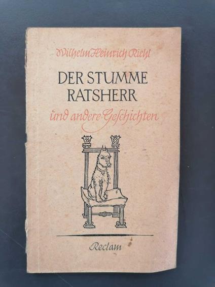 Der stumme Ratsherr und andere Geschichten - copertina