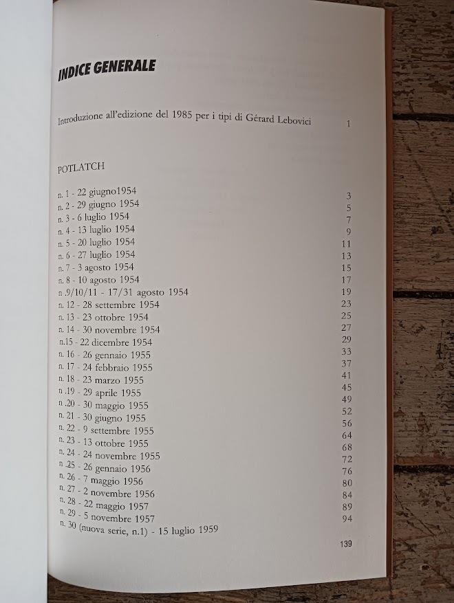 Potlatch. Bollettino dell'Internazionale letterista 1954-57