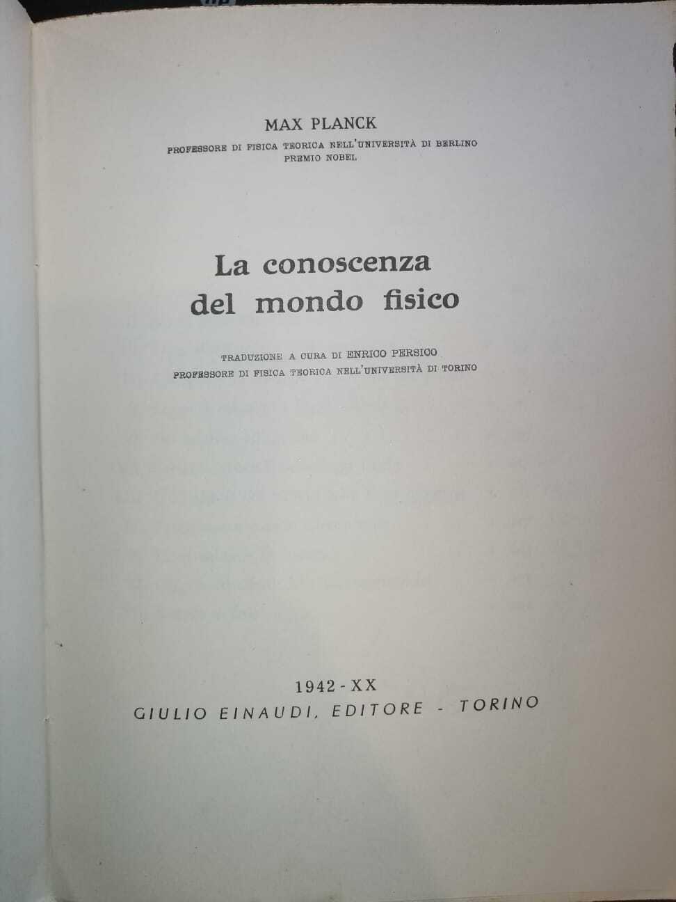 La conoscenza del mondo fisico