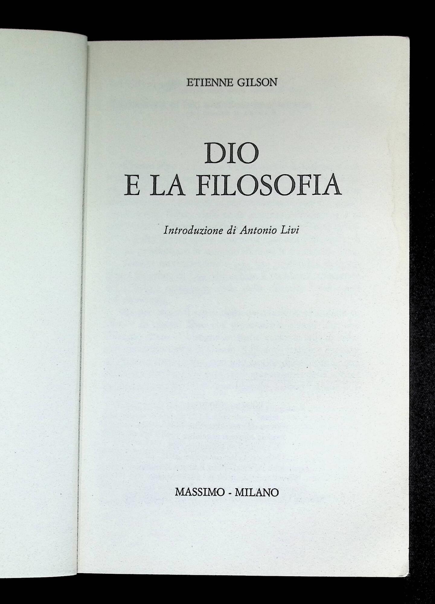 Dio e la filosofia