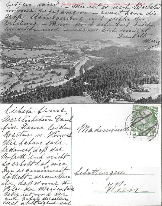 Goisern mit dem Hallstatten see. Viaggiata - copertina