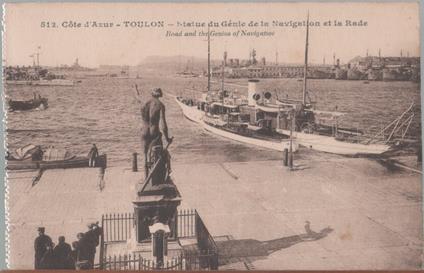Toulon Statue du Genie de la Navigation et la Rade. Non viaggiata - copertina