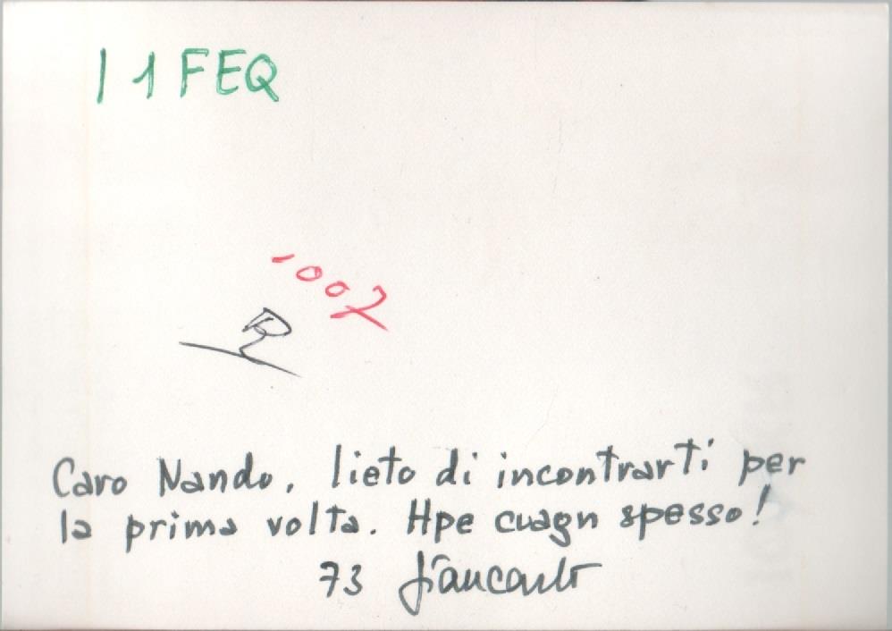 Radio Card. Roma 1973. IØXXR- Giancarlo Martelli