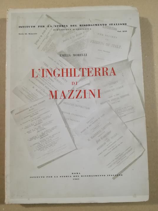 L'Inghilterra di Mazzini - Emilia Morelli - copertina