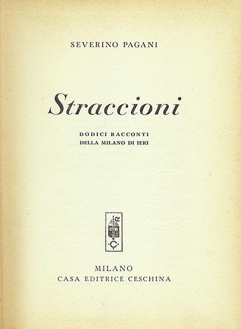 Straccioni - Severino Pagani - copertina