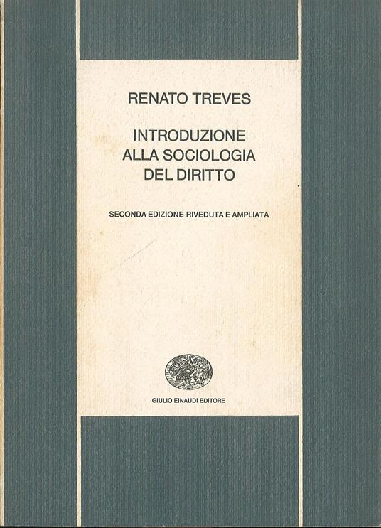 Introduzione alla sociologia del diritto - copertina